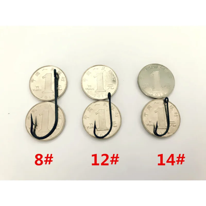 Anzuelo de Pesca azul con mango largo, anzuelos circulares con ojos, perca con púas, aparejos de Pesca de agua salada, accesorios de Pesca al por mayor - imagen 4