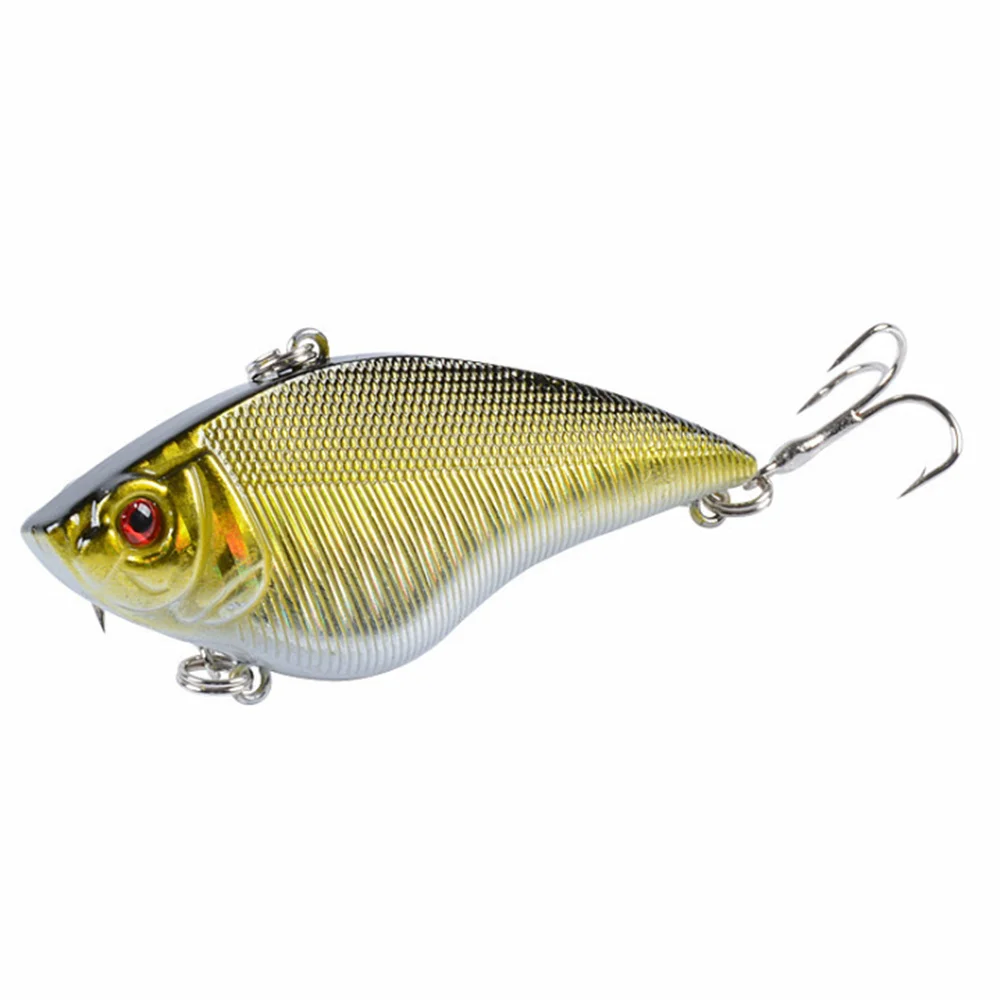 Señuelo de pesca VIB de 7cm y 14,5g, cebos duros artificiales que se hunden, vibración, Crankabit Wobbler, aparejos de anzuelos triples buenos, 1 unidad - imagen 2