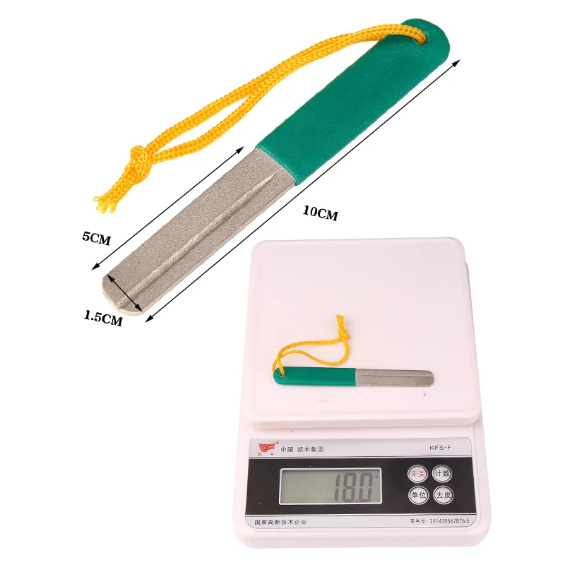 Luya-afilador de anzuelos de pesca con mosca, herramienta de pesca con diamantes, 18G, 10cm - imagen 5