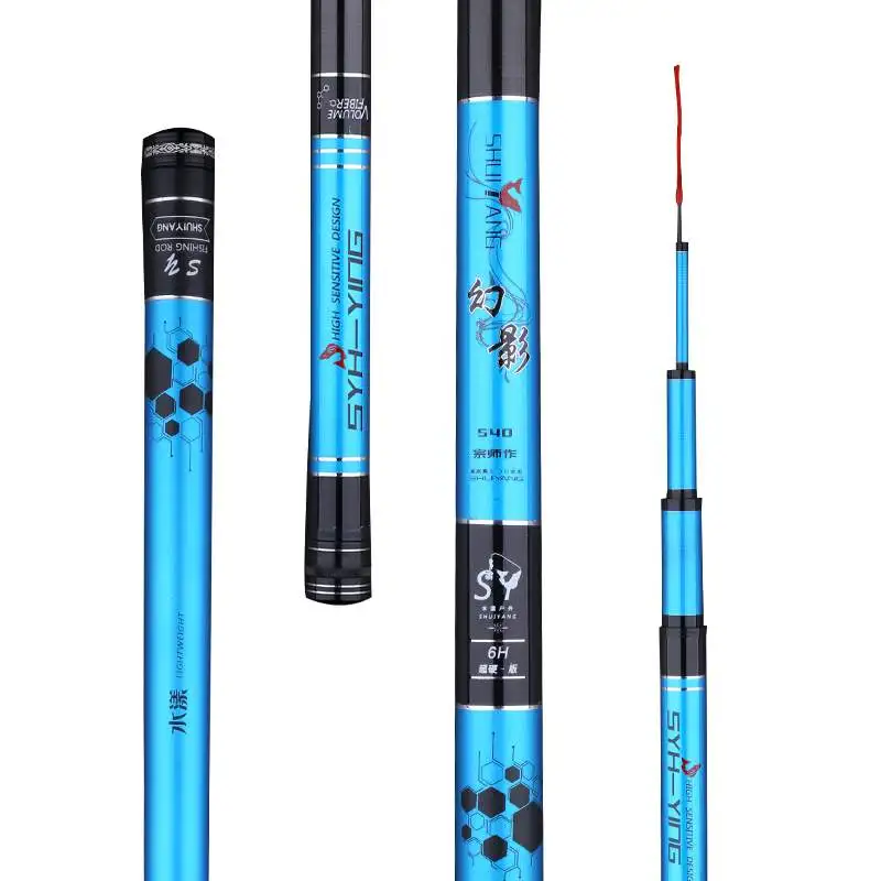 Caña de pescar telescópica de fibra de carbono, palo de pesca de carpa superduro, 4H, 5H, 6H, Taiwán, Olta, 3,6 M-7,2 M, 28/19 - imagen 4