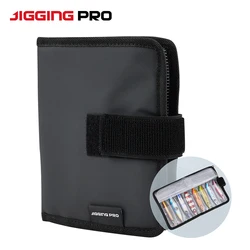 Jiggingpro-cartera de plantilla impermeable, bolsas de plantilla de Metal, almacenamiento para plantilla de fundición, equipo de pesca de plantilla lenta