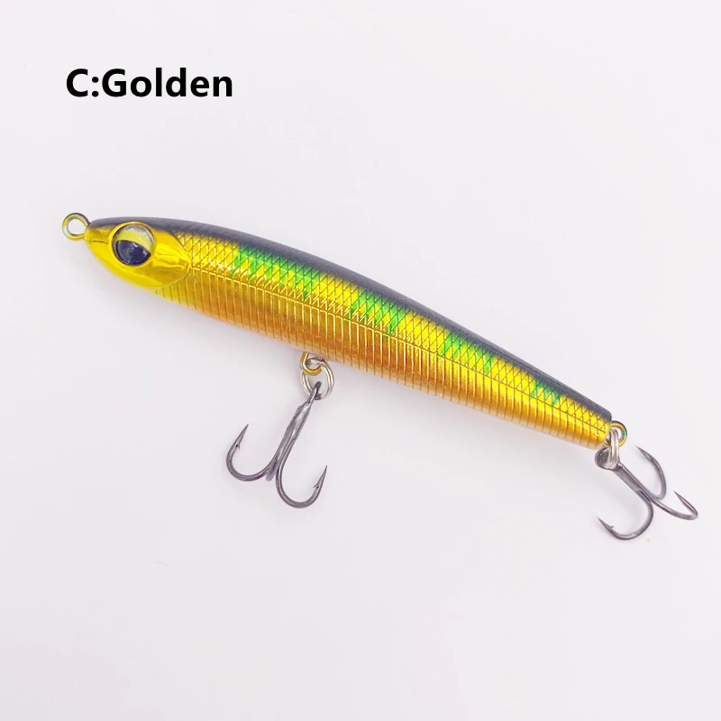 Mini señuelo de lápiz de hundimiento lento de Japón, cebo de tiro largo para buceo, trucha, perca, aparejos, Wobblers, sábalo largo, pececillo, 9g - imagen 5