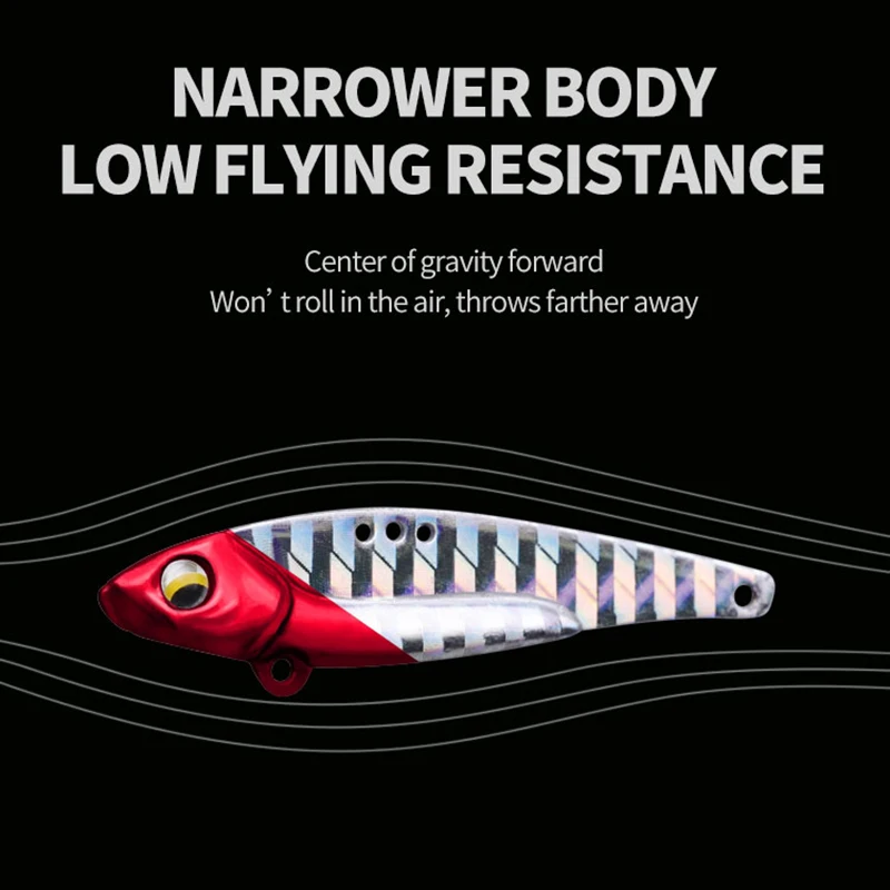 Señuelo de pesca LINNHUE Metal VIB 5g/7g/13g/15g/20g aparejos de pesca Crankbait Wobbler cebo anzuelo triple aparejos de cebo que se hunden - imagen 5