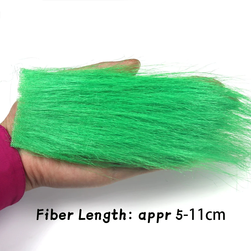 Wifreo-atado de moscas de fibra larga, Material de atado de moscas, para cebo, cola de ala, fibra sintética suave, Furable, 10 paquetes - imagen 4