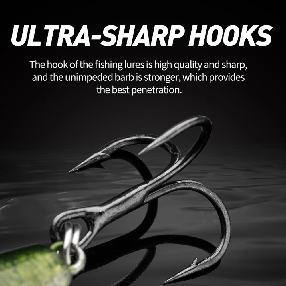 JOHNCOO Topwater Pencil 75mm 98mm señuelo de pesca para perro-x y cebo flotante para lubina Pike Walk The Dog señuelo duro de alta calidad - imagen 4