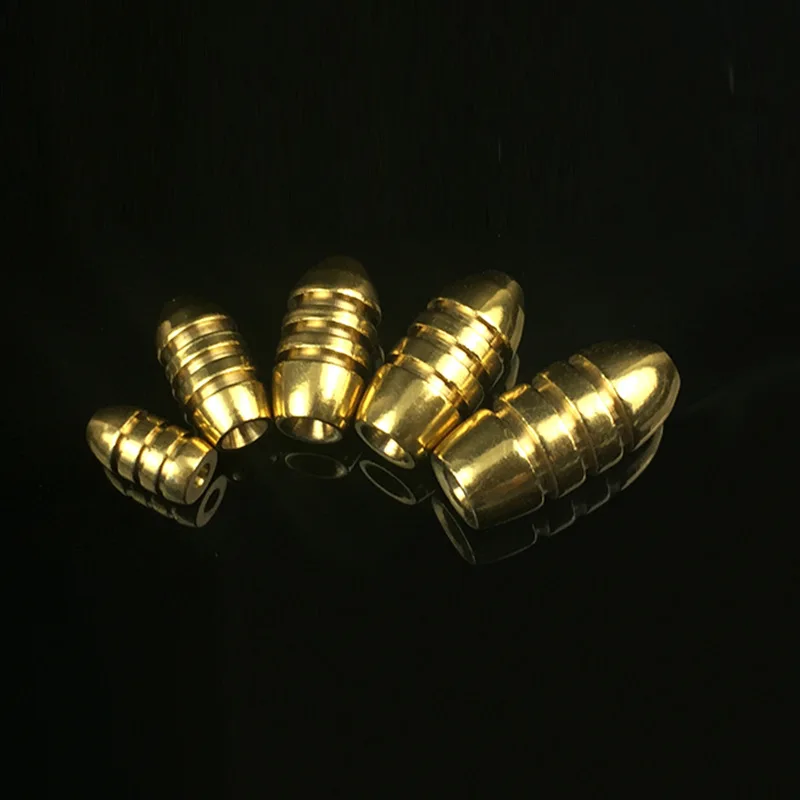 Lote de 5 unidades de ganchos de plomo de cobre, accesorio de pesca de bala afilada, peso de 1,8/3,5/5/7/10g - imagen 5