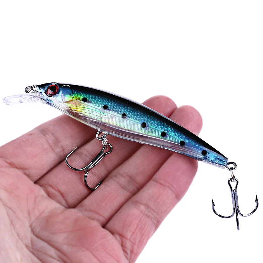 Minnow Crankbait señuelo de Pesca, accesorios, productos, aparejos, estilo clásico, Wobbler para Lucio, cebo Artificial duro, Pesca flotante, lubina - imagen 2