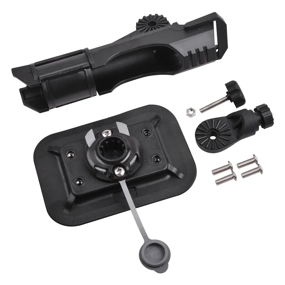 Soporte ajustable para caña de pescar, Base para caña de pescar con rotación de 360 grados, para Kayak, canoa, barco, novedad, 2 unidades por lote - imagen 3