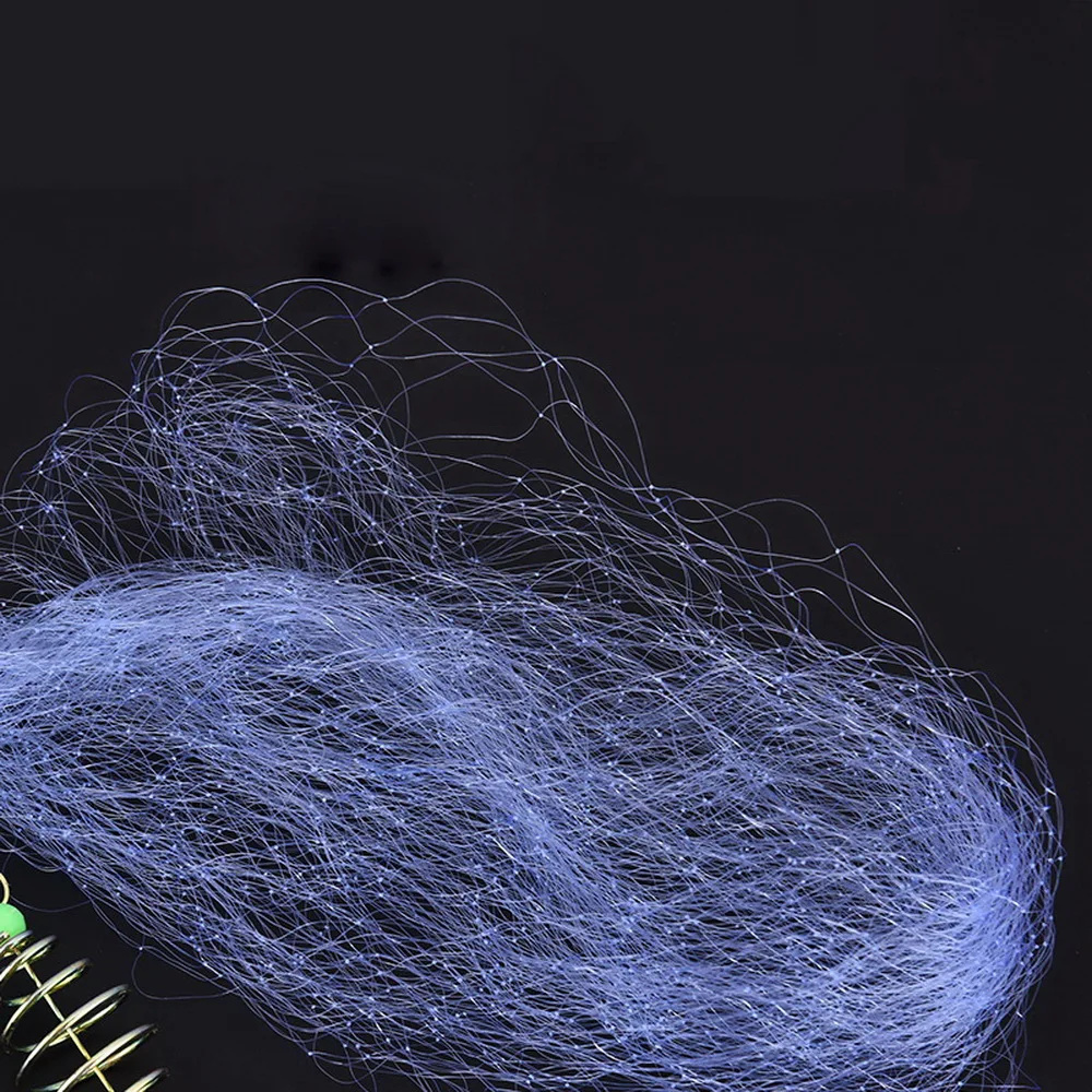 Red de pesca con cordón de resorte con bola de cuentas luminosas nocturnas, Conector de pesca de anillo sólido para suministros de aparejos de pesca de agua dulce, 1pc - imagen 4