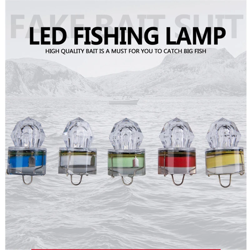 MNFT-Mini luz LED impermeable para cebo de pesca, lámpara de atracción de peces, luz LED intermitente, lámpara de calamar para pesca subacuática, 1 ud. - imagen 2
