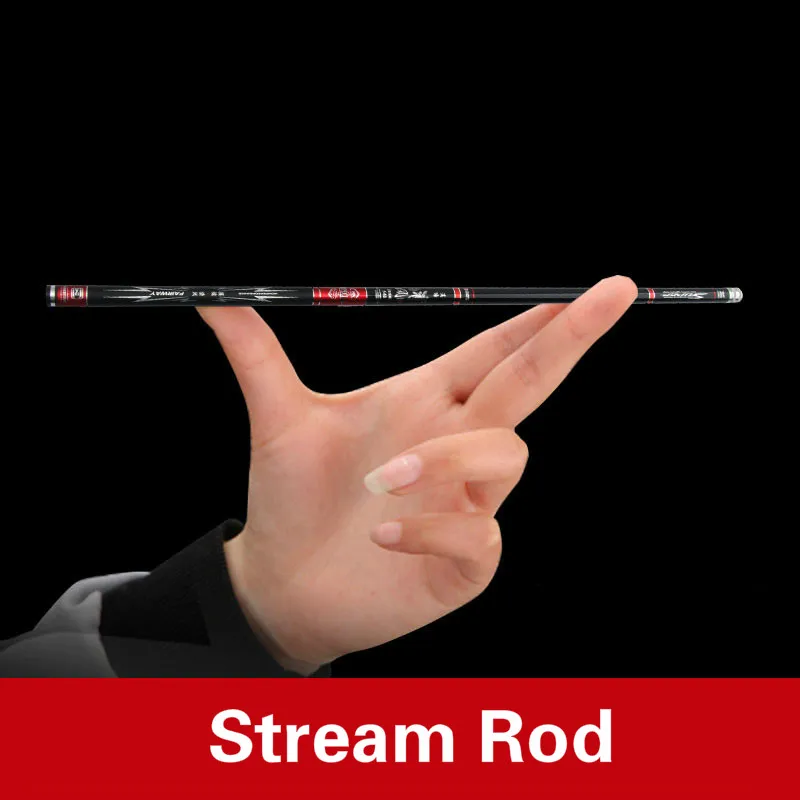 Caña de pescar telescópica de carbono, caña de pescar de sección corta, 3,6 M-7,2 M, 46T, 28/19 - imagen 2