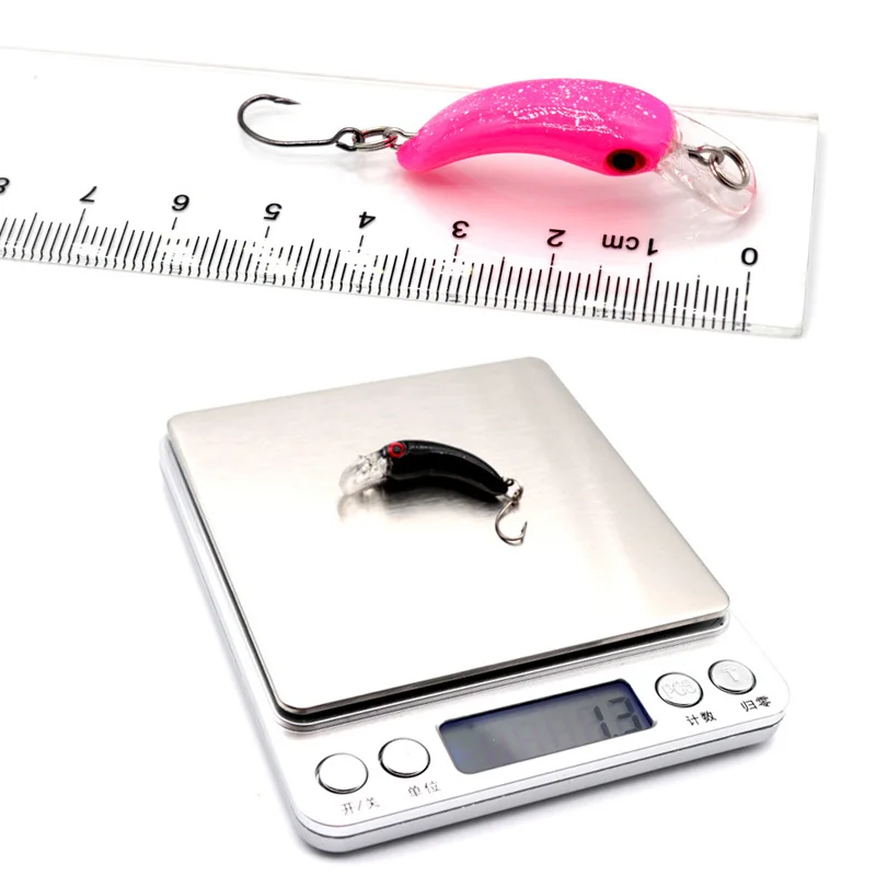 Mini señuelo de pesca flotante, cebo duro Artificial, anzuelo afilado, Crankbait, Wobblers, trucha, Lucio, aparejos de lubina, 1,3g, 4cm, 1 ud. - imagen 5