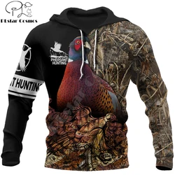 Sudadera con capucha con estampado 3D de caza de faisán, sudadera Huntaholic para hombre, ropa de calle Unisex, jersey con cremallera, chaqueta informal, chándales KJ0245