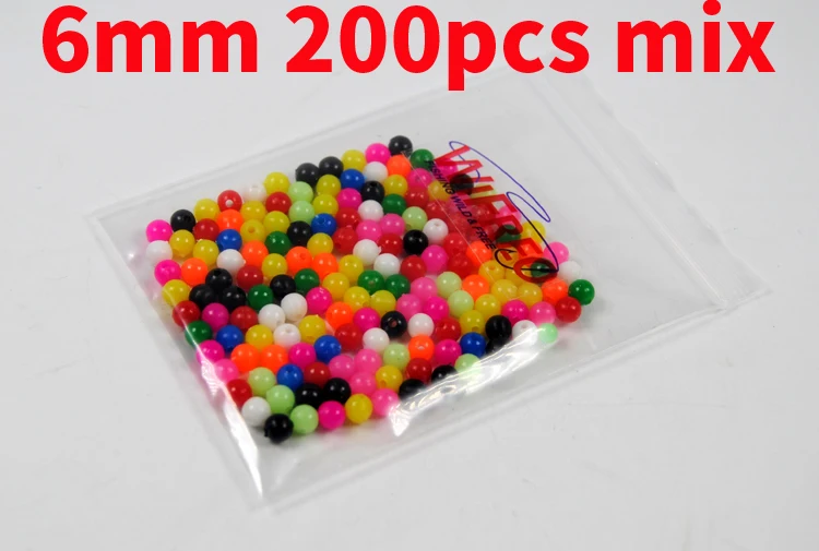 6mm 200pcs mix