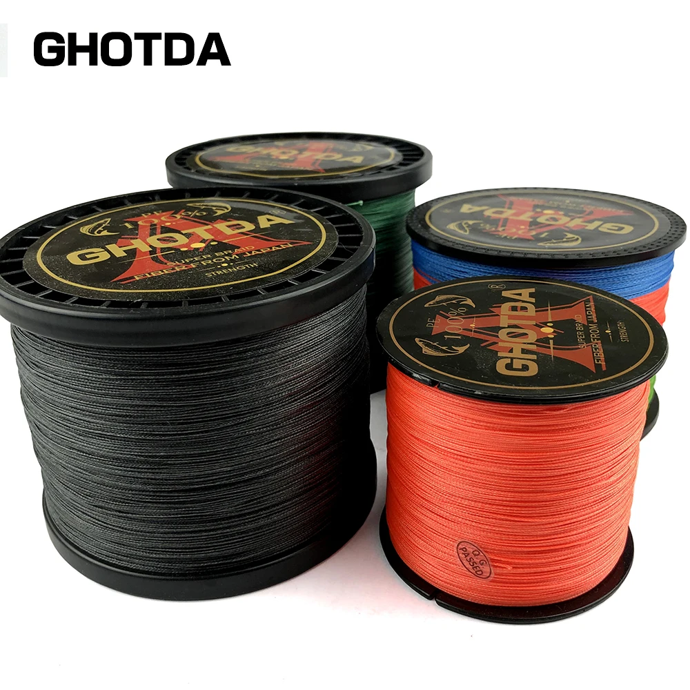 GHOTDA-sedal de pesca trenzado, multifilamento japonés 300 PE, 500M, 100% LB a 120LB - imagen 4