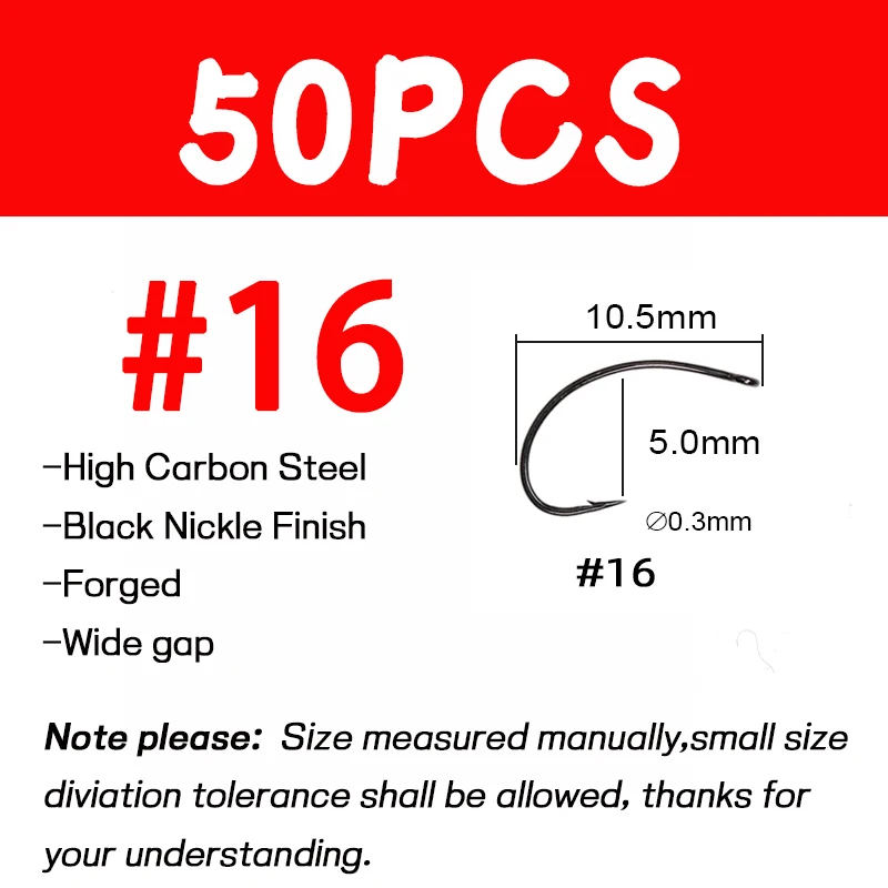 50PCS size 16