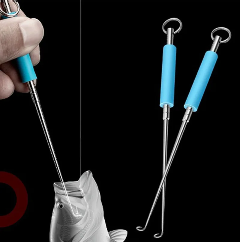 FLYSAND-Extractor de anzuelos de pesca de acero inoxidable, dispositivo de desacoplamiento rápido, herramientas de seguridad - imagen 3