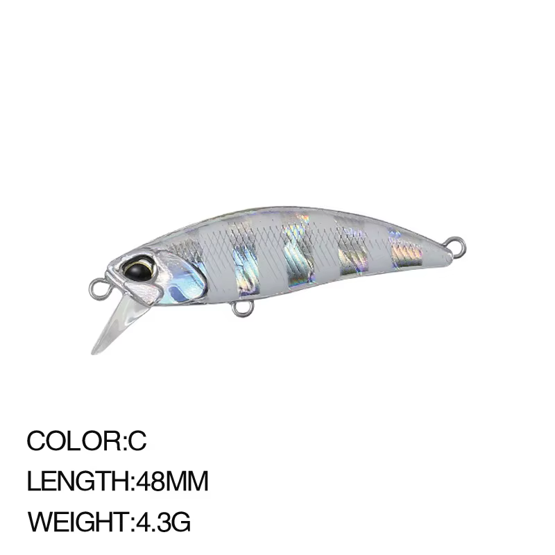 Minnow Wobbler de hundimiento, cebos Crankbait, perca, Mini Wobblers de Pesca, 48mm/4,3g - imagen 5