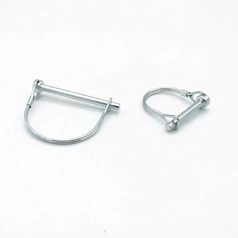 Pasador de resorte de acero al carbono PTO, pasador de bloqueo de eje de alambre de arco redondo, acoplador de seguridad, retenedor, remolque agrícola, vagones - imagen 2