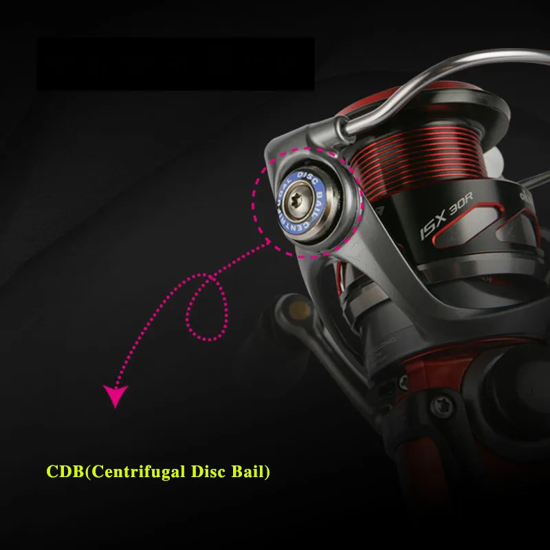 Okuma-carrete de Pesca giratorio, serie 1000-3000, + 1 8BB rodamiento de bolas, rueda lejana, para Pesca en roca - imagen 4