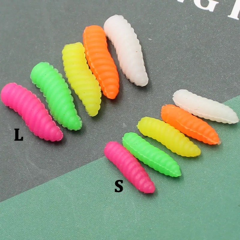 Accesorios de pesca de carpa, cebo Artificial suave, gusanos para aparejos de pelo Zig, Chod Ronnie Rig, Boilies emergentes para aparejos, 120 Uds. - imagen 3