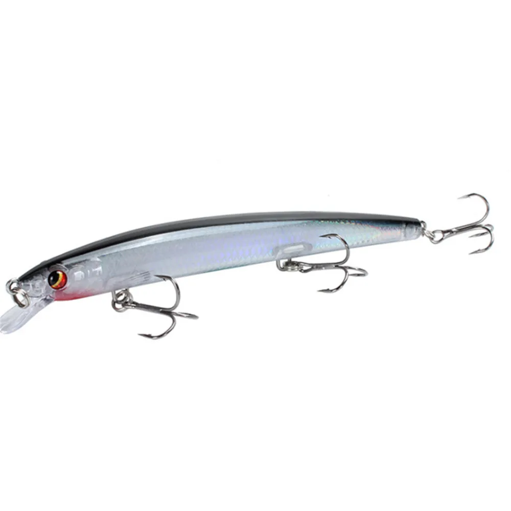 Wobblers clásicos de pesca de pececillos, Señuelos de Pesca de tiro largo de plástico duro Crankbait, aparejos de pesca de carpa y Lucio, 135mm/15,4g, 1 unidad - imagen 3