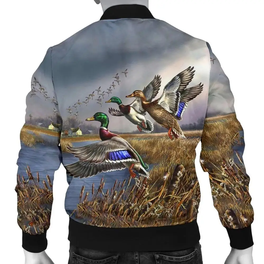 Chaqueta térmica de pesca Bomber – Estampado 3D pato invierno - imagen 2