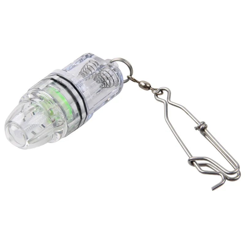 Lámpara de luz de pesca de gota profunda, señuelo de pesca de barco de color verde, cebo de luz LED de pesca de mar de atún con giros de pesca, 4 uds./lote - imagen 5