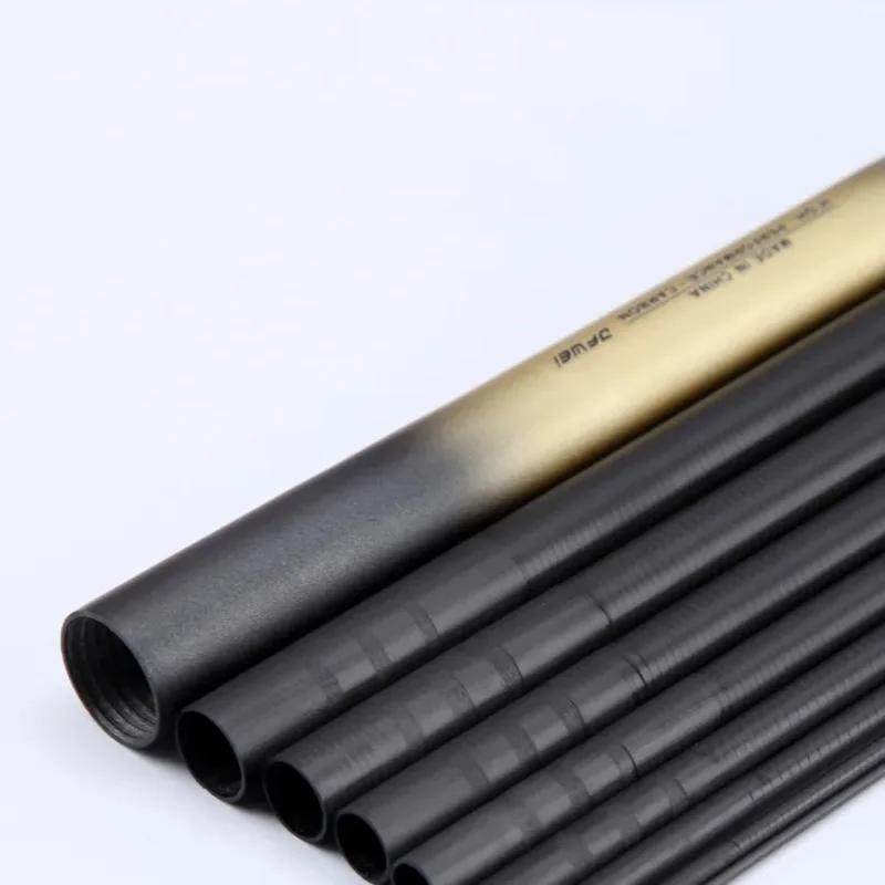 Cañas de pescar largas de carbono para carpa, alimentador telescópico de mano, de viaje, 7,2 m, 8m, 9m, 10m