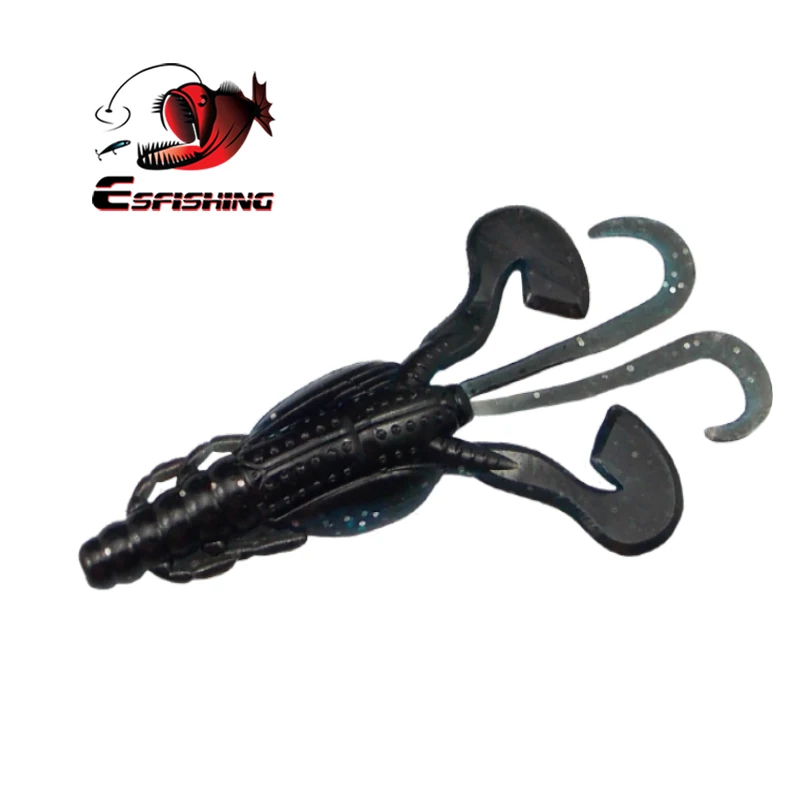 KESFISHING-Señuelos de Pesca de 9cm/6,2g, cebos blandos artificiales, tentáculos enormes, olor a Camarón realista - imagen 4