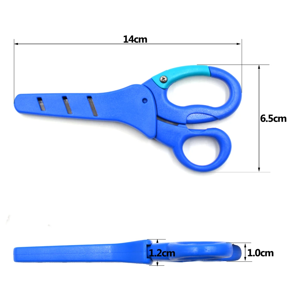 MNFT-Tijeras de borde dentado antideslizantes para pesca, tijeras de trenza de agua dulce y salada, funda de cinturón de plástico resistente, 1 ud. - imagen 3