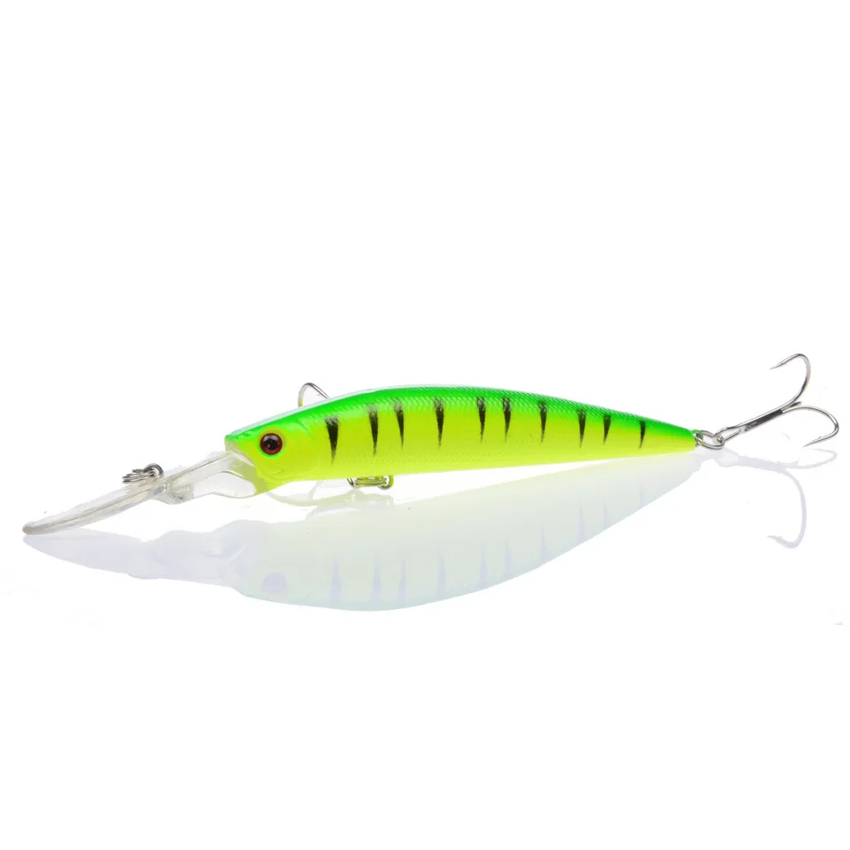 Señuelo de pesca Minnow, ojos 3D, 14,5 cm, 14,7g, cebo duro de plástico, señuelos artificiales Wobbler Crankbait, aparejos de pesca de lubina de mar de invierno, 1 ud. - imagen 3