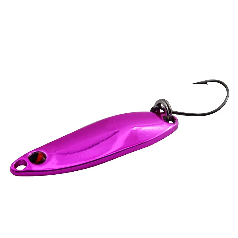 Señuelo de pesca con cuchara, 3g/3,5 cm, gancho individual, cucharas coloridas, señuelos artificiales, cebo duro, lote de 5 piezas en oferta - imagen 2