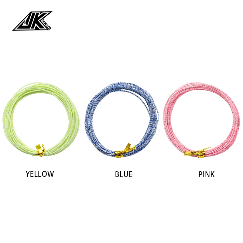 Línea de asistencia de PE luminosa JK 90/120/150LB 7*7 núcleo de alambre de acero inoxidable barra de refuerzo alta más fuerte 8 hebras línea de pesca trenzada verde
