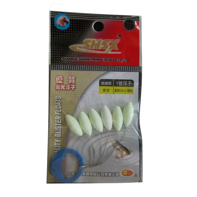 Flotador de pesca ovalado fluorescente de alta calidad, bolas flotantes Rojas/amarillas/mezcladas, pesca nocturna, J263, 5 paquetes por lote - imagen 2