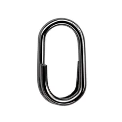 Señuelo ovalado de doble anillo para Pesca, Conector de señuelo falso de acero inoxidable de alta resistencia, aparejos de Pesca de mar, 500 piezas