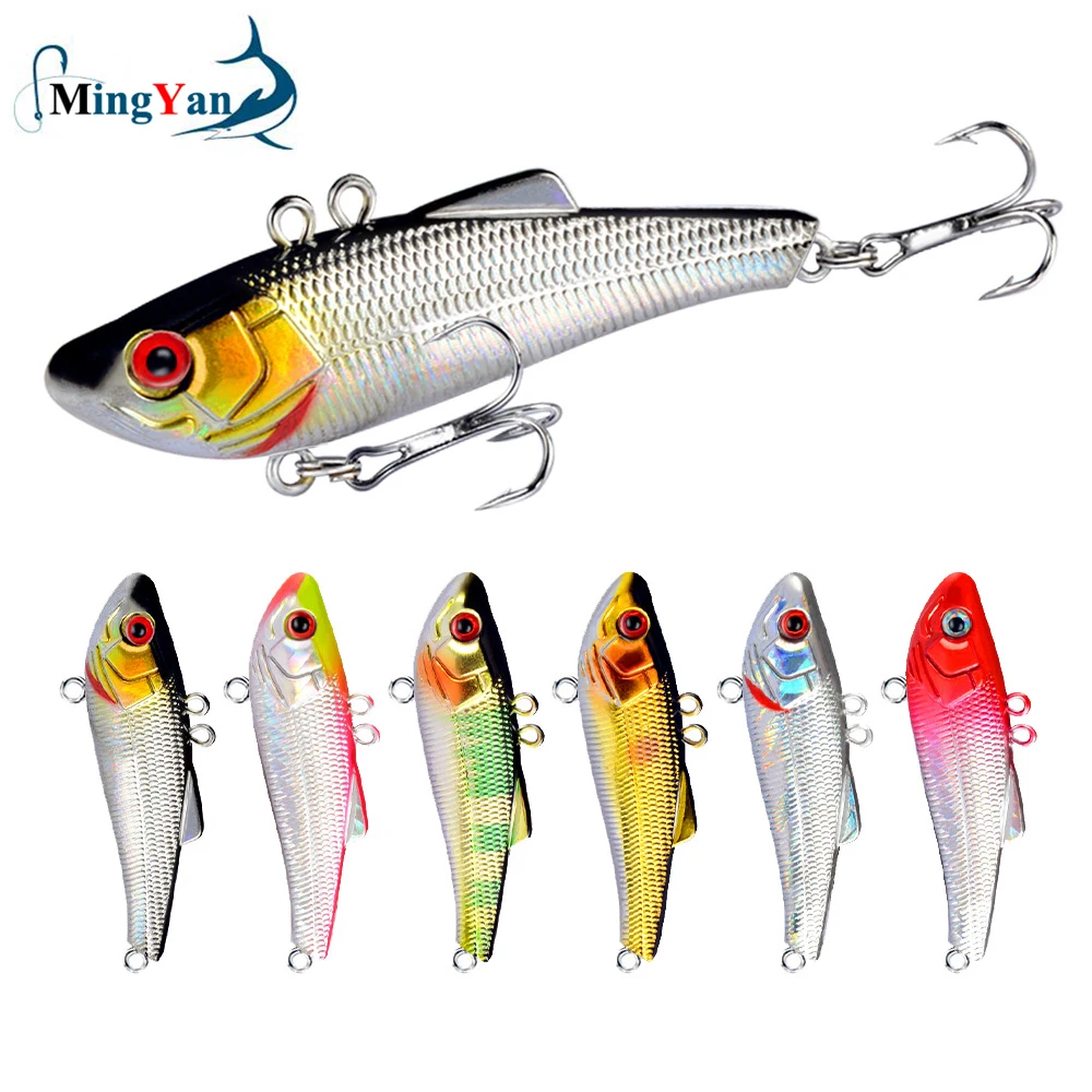 Señuelo de Pesca de hielo VIB, cebo duro, 7cm, 7g Isca, cebo Artificial que se hunde, Wobbler, aparejos de Pesca de invierno, 1 ud.