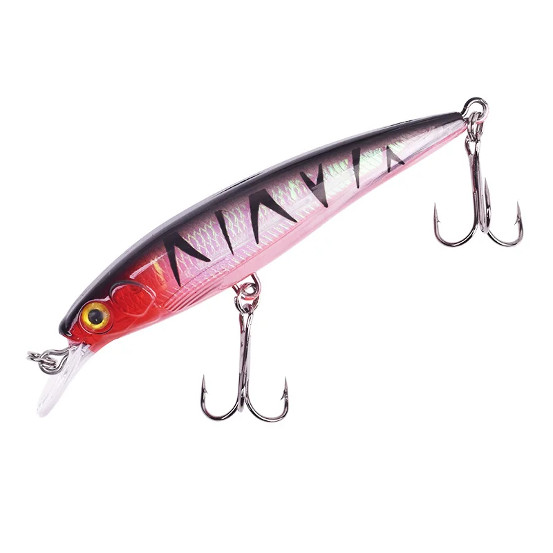 Señuelos de Pesca flotantes para pececillos, cebo duro Artificial de plástico, Swimbait Wobblers, 9 cm, 7,5g, 1 piezas - imagen 5