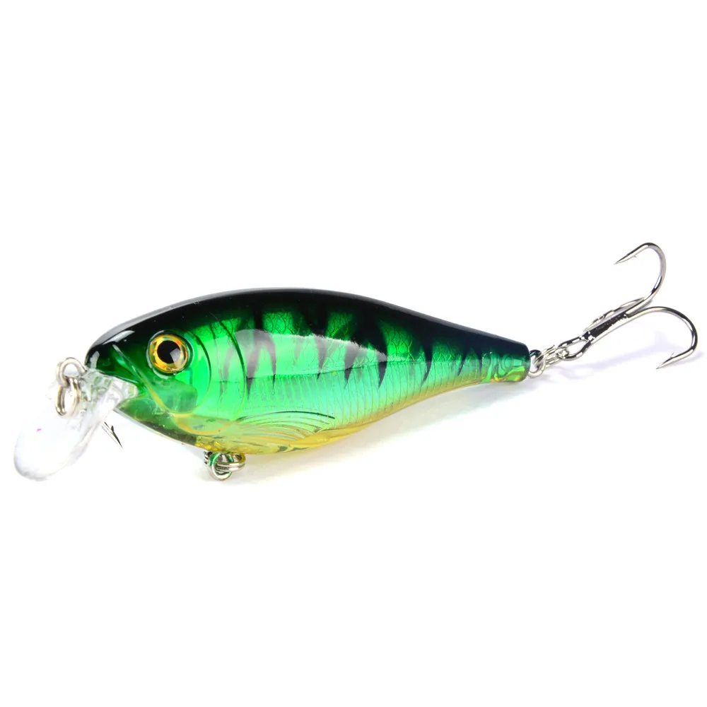 Señuelos de Pesca de pececillos de plástico duro, Wobbler, 9cm, 12,5g, Crankbait, cebo Artificial, ojos 3D, curricán, Lucio, Carpa, aparejos de señuelo, 1 pieza - imagen 3