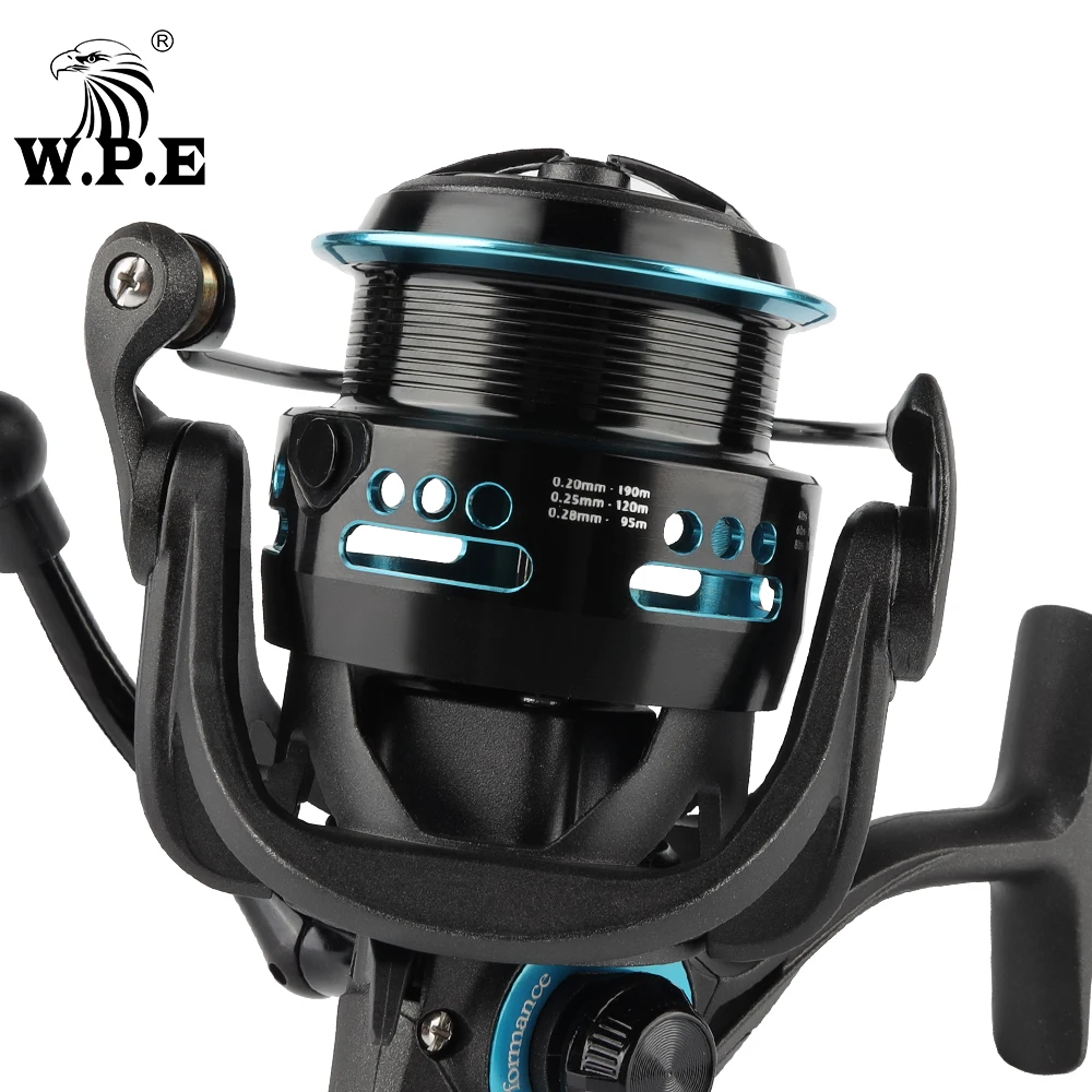 W.P.E-carrete de pesca giratorio 3500/4500 HKW, aparejo de Metal, relación de engranaje de alta velocidad 5 + 1 BBs, 5,2: 1 - imagen 5