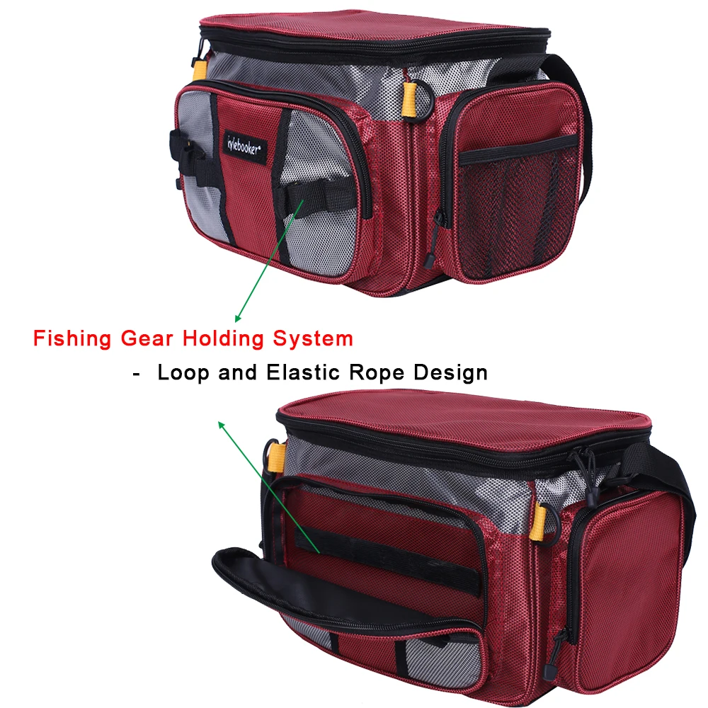 Caja de señuelos de pesca pequeña multiusos, bolsa de almacenamiento, eslinga de equipo de pesca, paquete de hombro - imagen 3