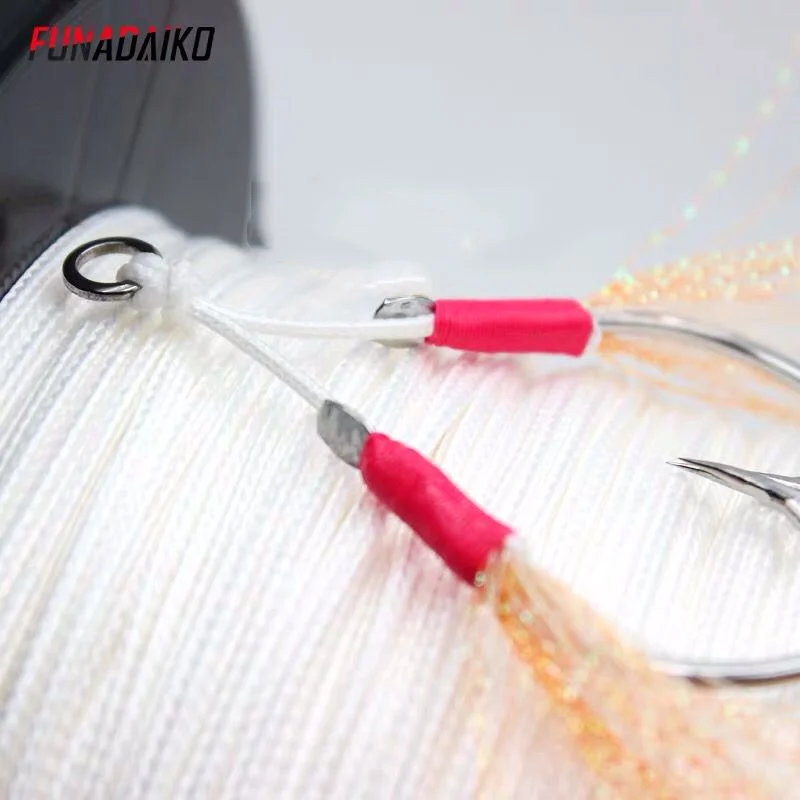 FUNADAIKO-Línea de asistencia lenta de 8 hebras, 50M/100M, núcleo de envoltura de anzuelo de pesca, gancho de asistencia en el mar, accesorios de líneas de encuadernación - imagen 5