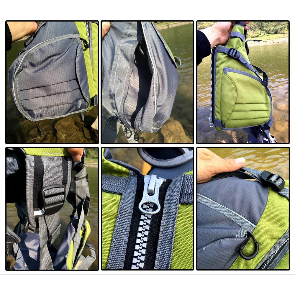 GHOTDA-Chaleco de seguridad para pesca, chaqueta de seguridad para natación, barco, chaleco deportivo - imagen 2