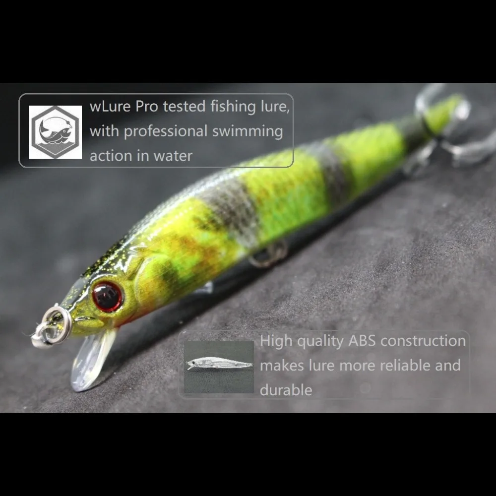 Señuelo Minnow duro WLure HM590 – Realista con transferencia de peso - imagen 4