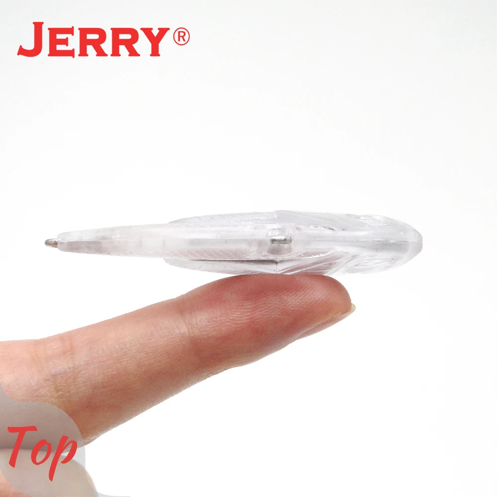 Jerry Quiver-Señuelos de Pesca sin pintar, cebo duro, VIB, vibración, Crankbait, Cuerpo en blanco, Wobbler, 10 piezas, 50mm - imagen 4