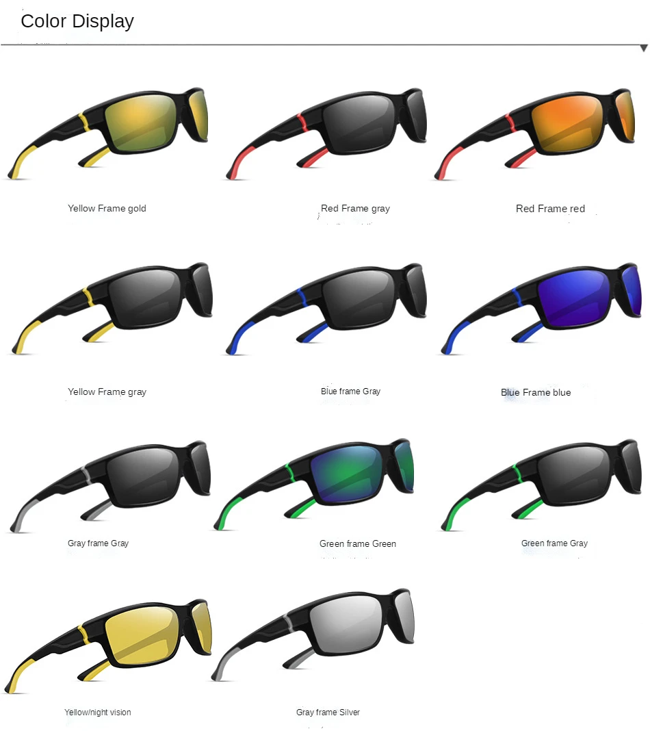 Gafas de sol polarizadas para hombre y mujer, lentes de sol deportivas, ideales para conducir, pescar, ciclismo y correr, protección UV - imagen 5