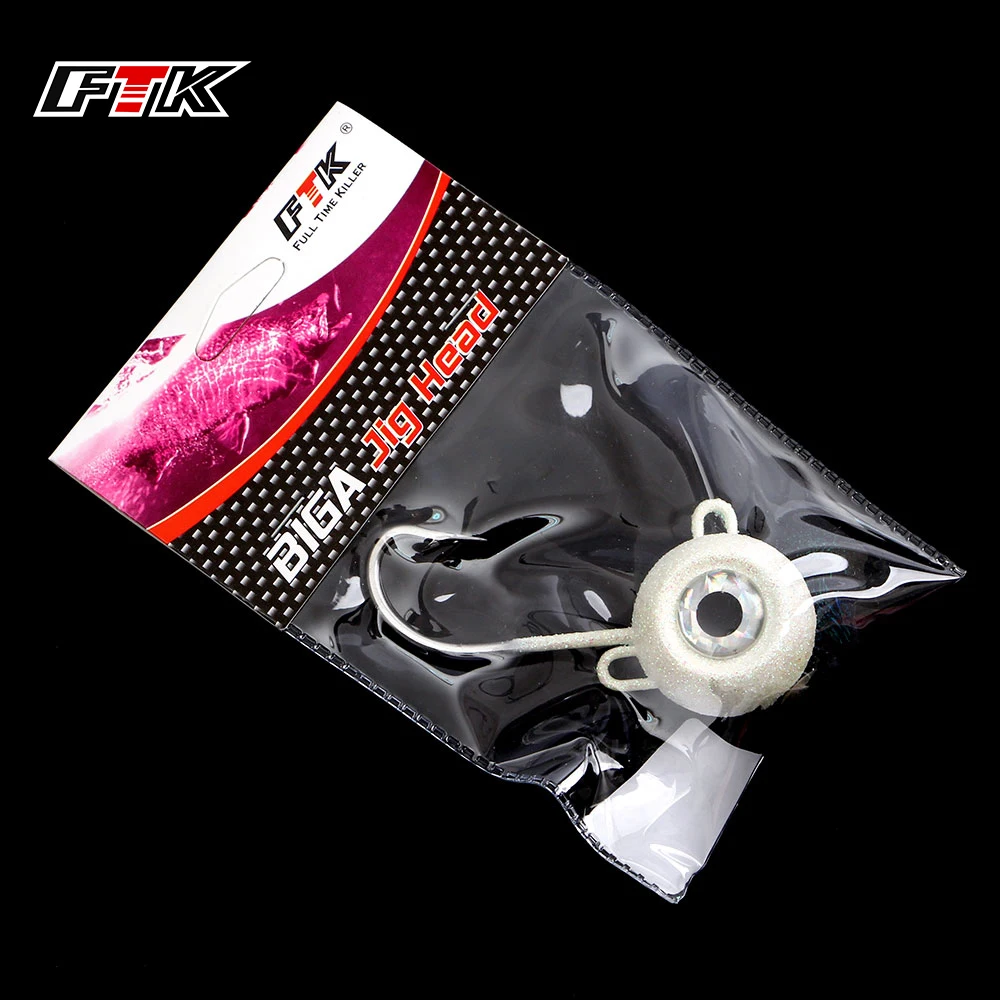 Jig Head FTK para atún – Cabeza plomada con ojo brillante - imagen 2