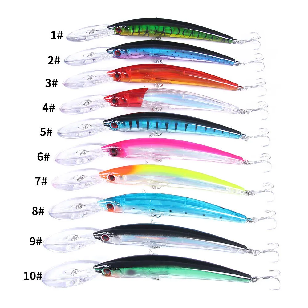 Señuelo de pesca flotante, cebo Artificial duro, Crankbait, lubina, Lucio, Carpa, aparejos, 17cm, 23,5g, 1 unidad - imagen 2