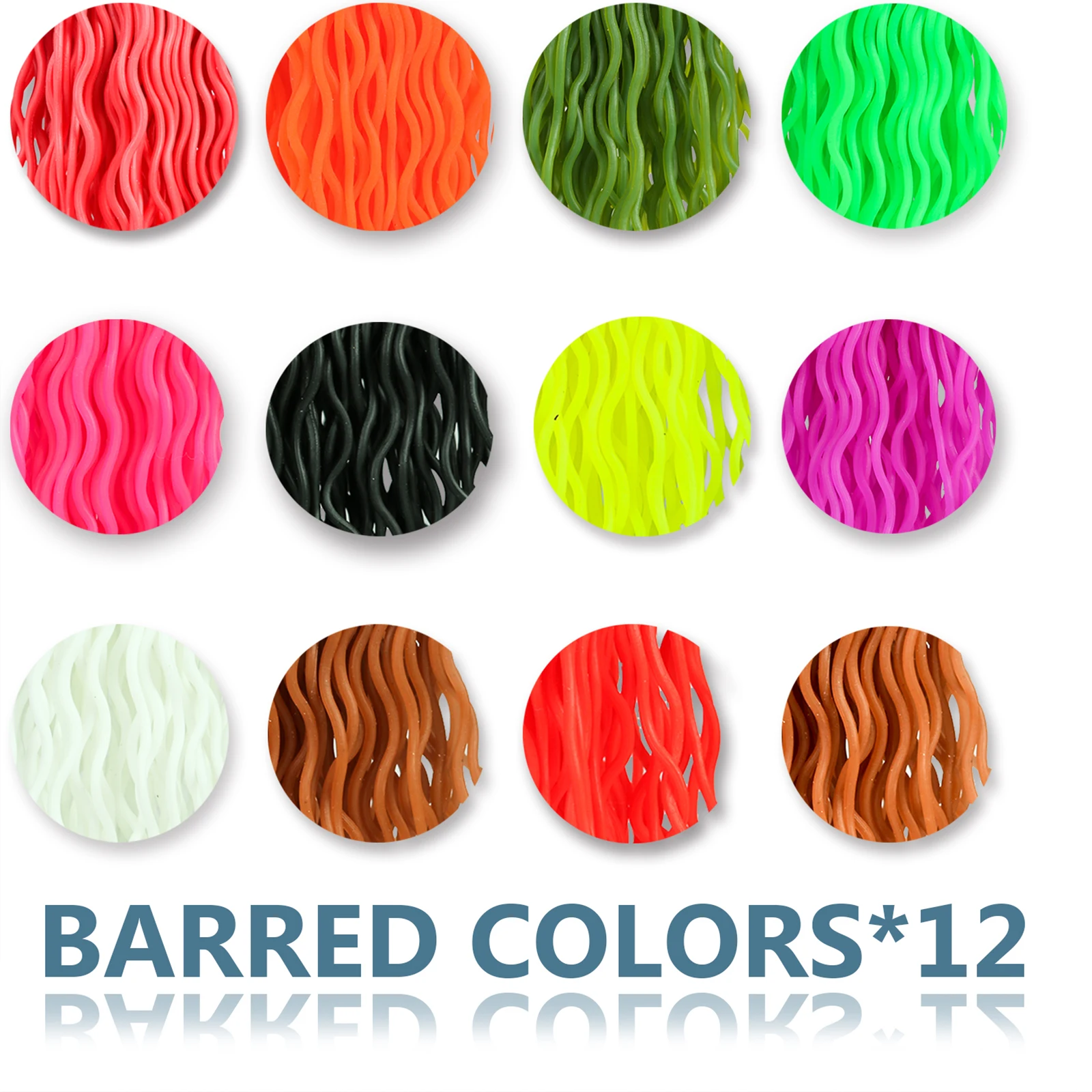 Maximumcatch Señuelos de Pesca de 60 hebras, cuerpo de gusano suave, materiales de goma para atar moscas, cebos de silicona - imagen 5