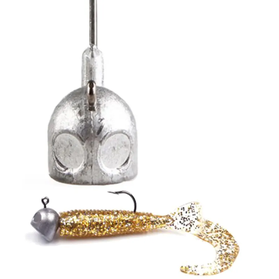 Anzuelos duros de pesca de cabeza grande, aparejos de pesca de señuelo suave, bala de agua profunda, alta calidad, 5 piezas, 3,5g/7g/10g/14g/18g - imagen 4